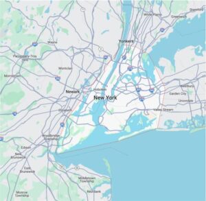 map - New York